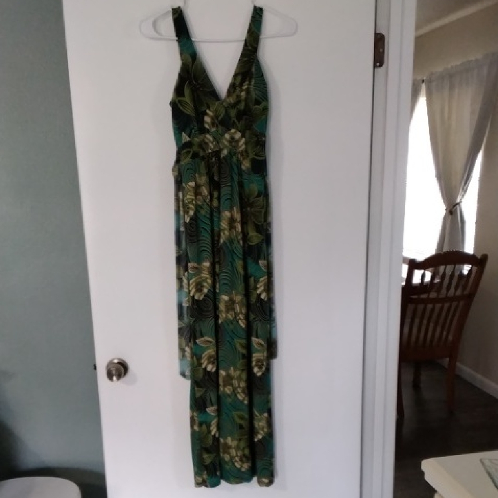 Pretty Young Thing Green Floral Dress